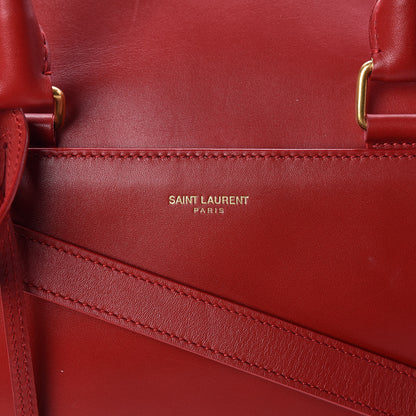 Saint Laurent Calfskin Classic Duffle 12 Red 14 of 14