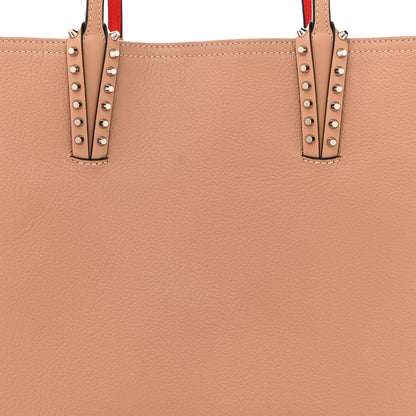 Christian Louboutin Calfskin Empire Spikes Small East West Cabata Tote Nude 9 of 15