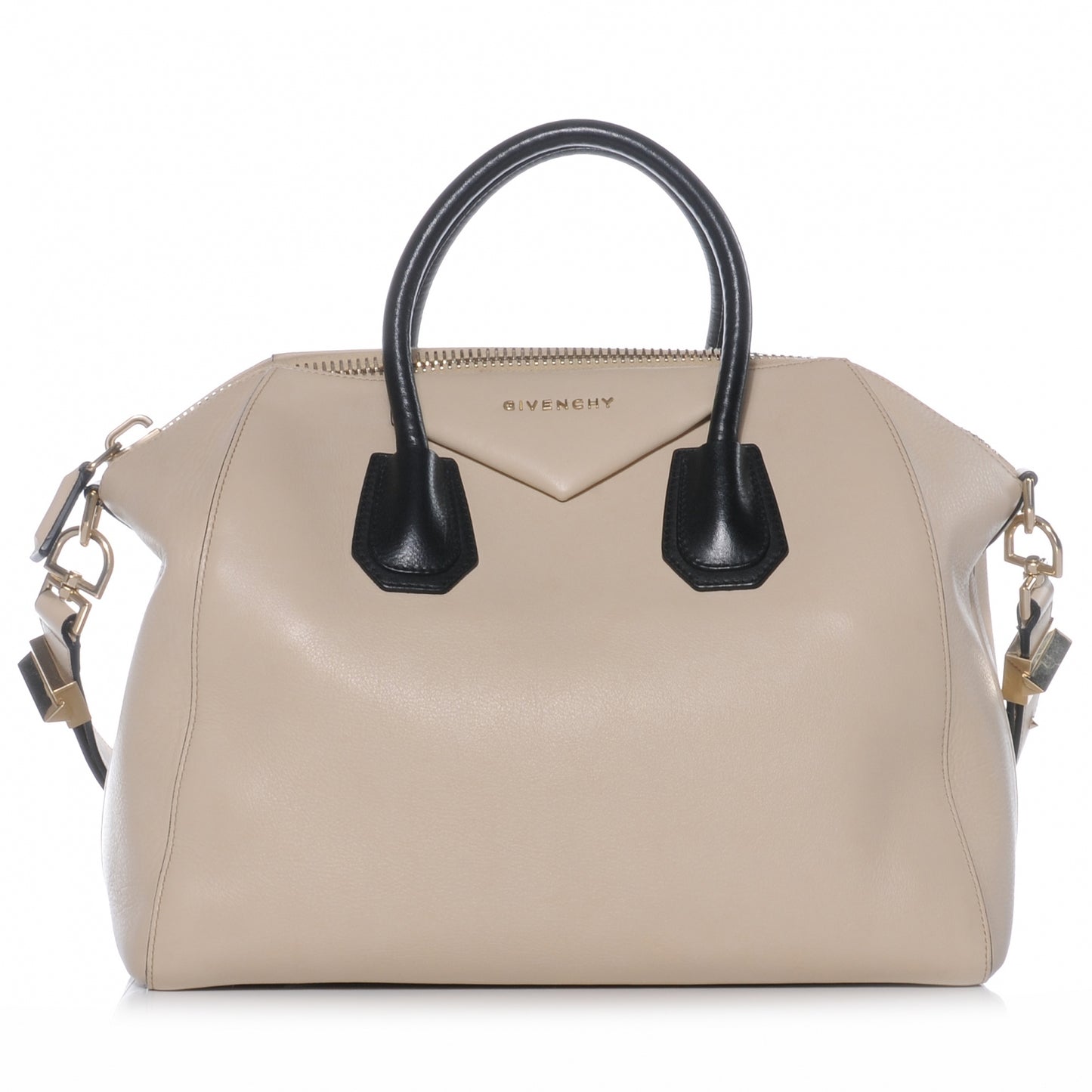 Calfskin Medium Bi-Color Antigona Cream Black