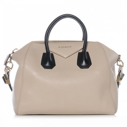 Givenchy Calfskin Medium Bi-Color Antigona Cream Black 1 of 8