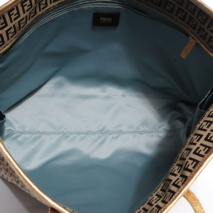 Fendi Crystal Zucchino Roll Tote Gold 5 of 9