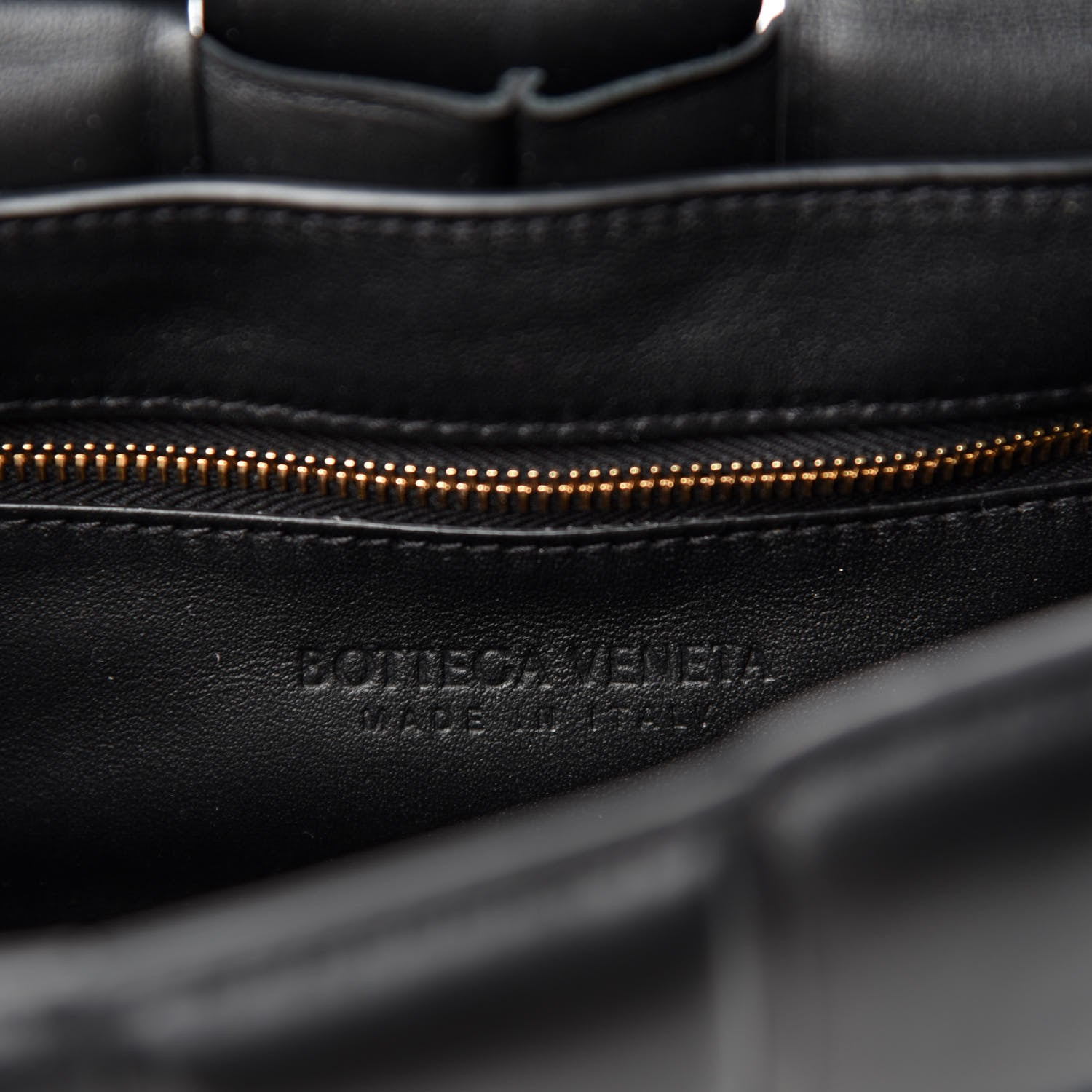 Bottega Veneta Lambskin Maxi Intreccio Padded Chain Cassette Crossbody Bag Black 8 of 9