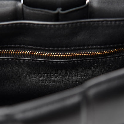 Bottega Veneta Lambskin Maxi Intreccio Padded Chain Cassette Crossbody Bag Black 8 of 9