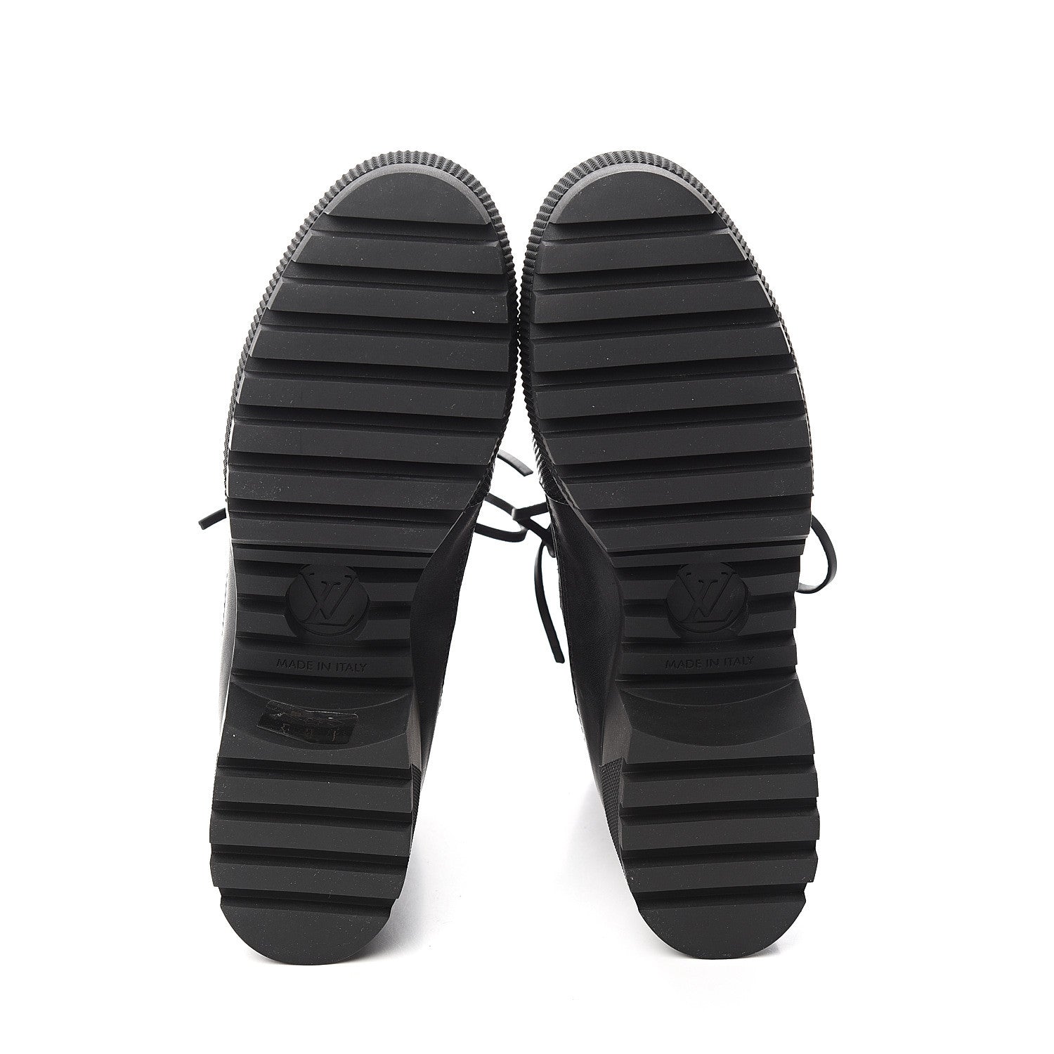 Louis Vuitton Suede Calfskiin Catogram Laureate Platform Desert Boots 37.5 Black Marron 5 of 6