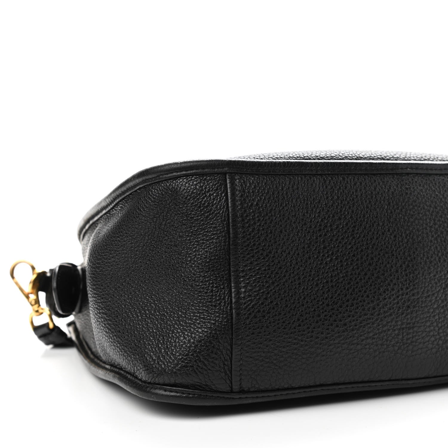 Prada Vitello Daino Zippered Messenger Hobo Black 7 of 10
