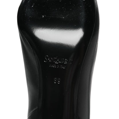 Saint Laurent Calfskin Jill Knee High Boots 39 Black 6 of 10