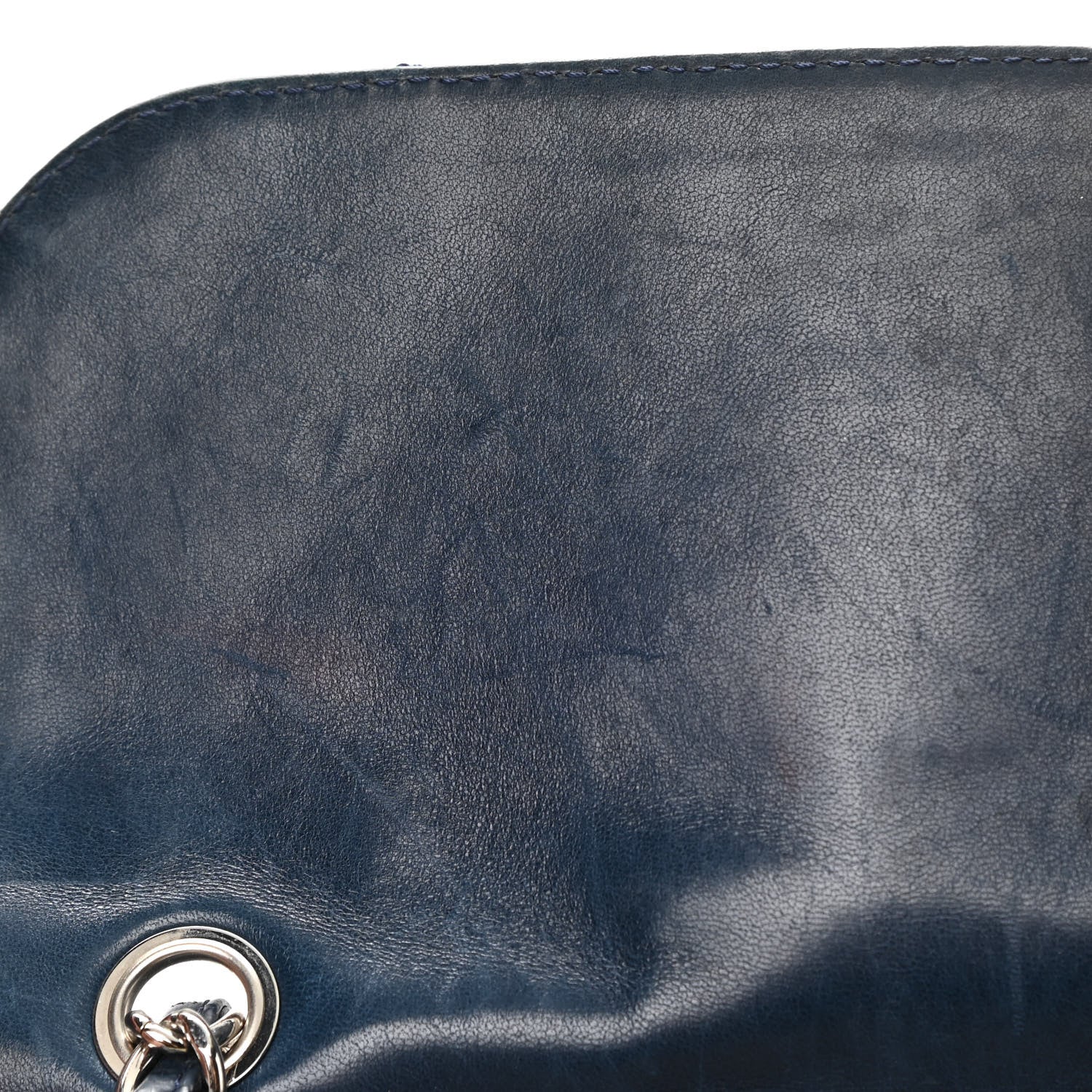 Chanel Vinyl Quilted In The Business Flap Bag Navy Blue 12 of 20