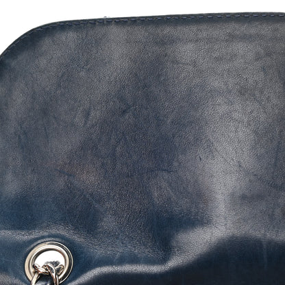 Chanel Vinyl Quilted In The Business Flap Bag Navy Blue 12 of 20