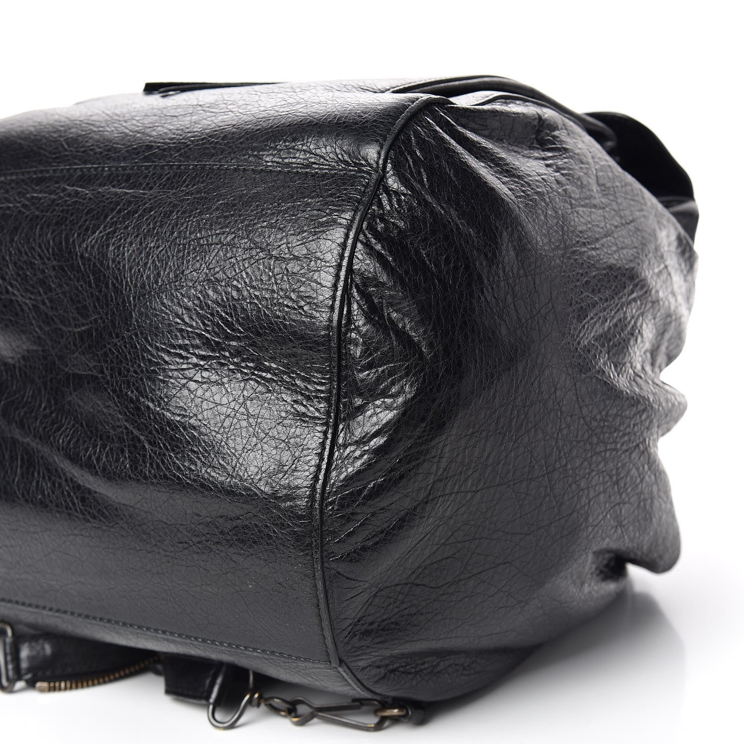 Balenciaga Agneau Classic Hardware Zip Traveler Backpack Black 6 of 9