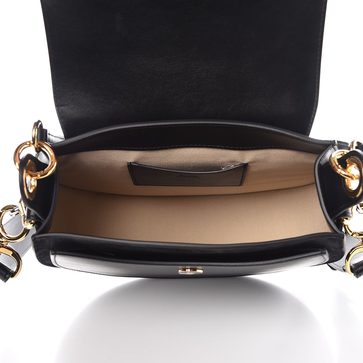 Calfskin Large Tess Bag Black