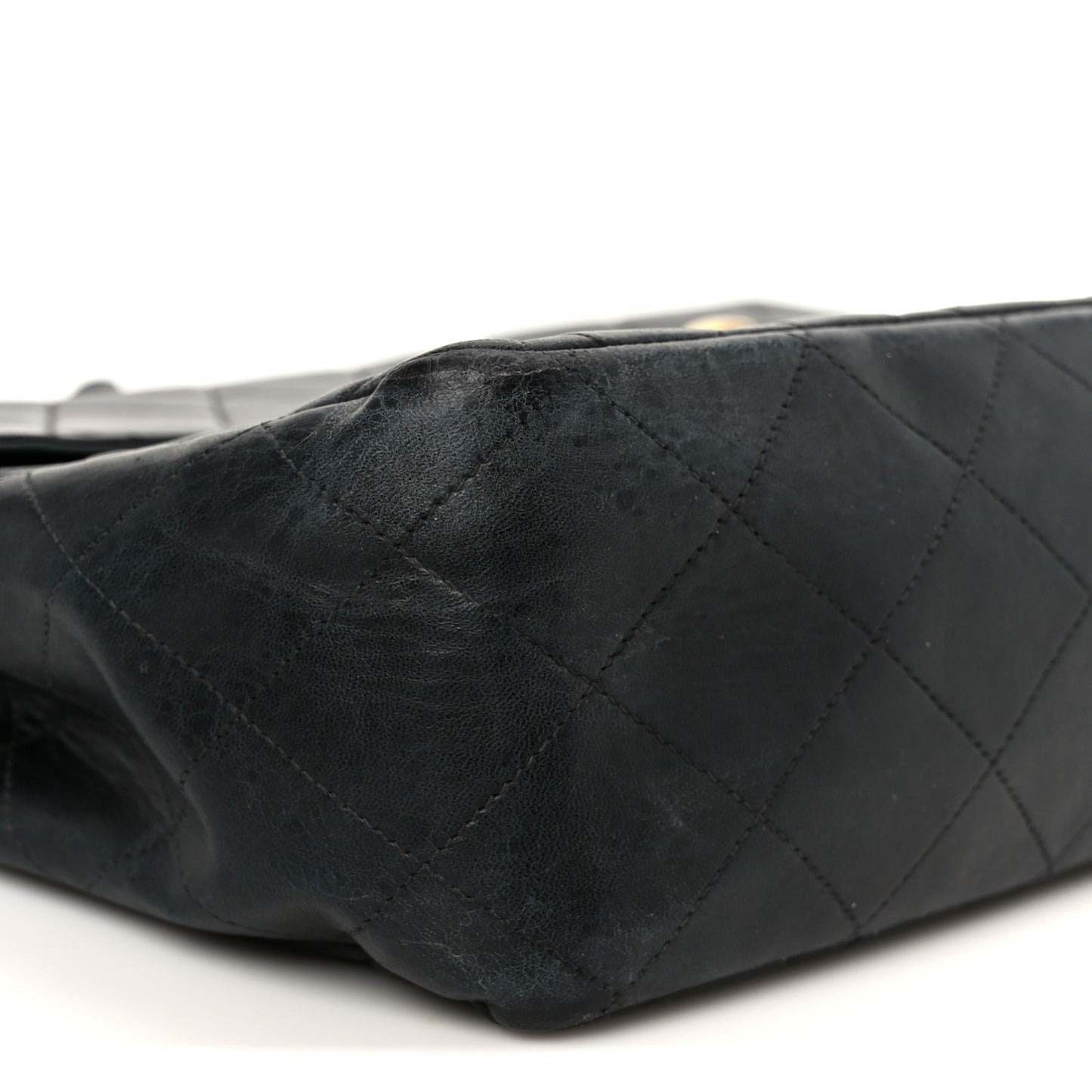 Lambskin Quilted XL Jumbo Single Flap Black