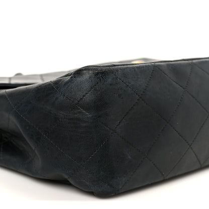 Chanel Lambskin Quilted XL Jumbo Single Flap Black 11 of 12
