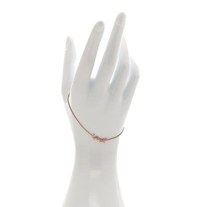 Saint Laurent Metal Monogram Cassandre Charm Bracelet Rose Gold 2 of 4