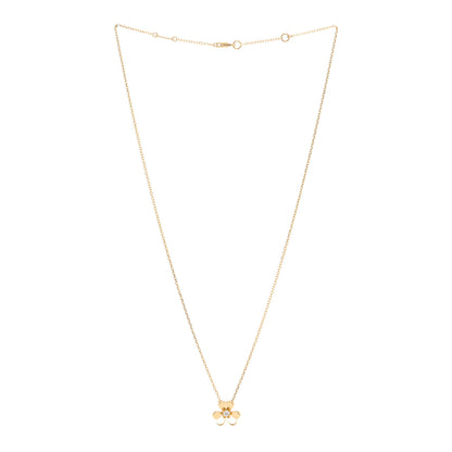 Van Cleef & Arpels 18K Yellow Gold Diamond Mini Frivole Pendant Necklace 3 of 5