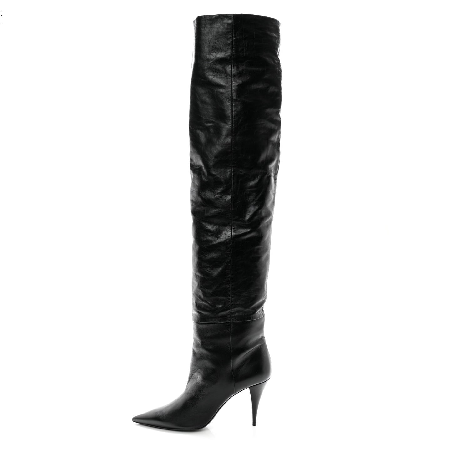 Calfskin Kiki Over The Knee Boots 39 Black