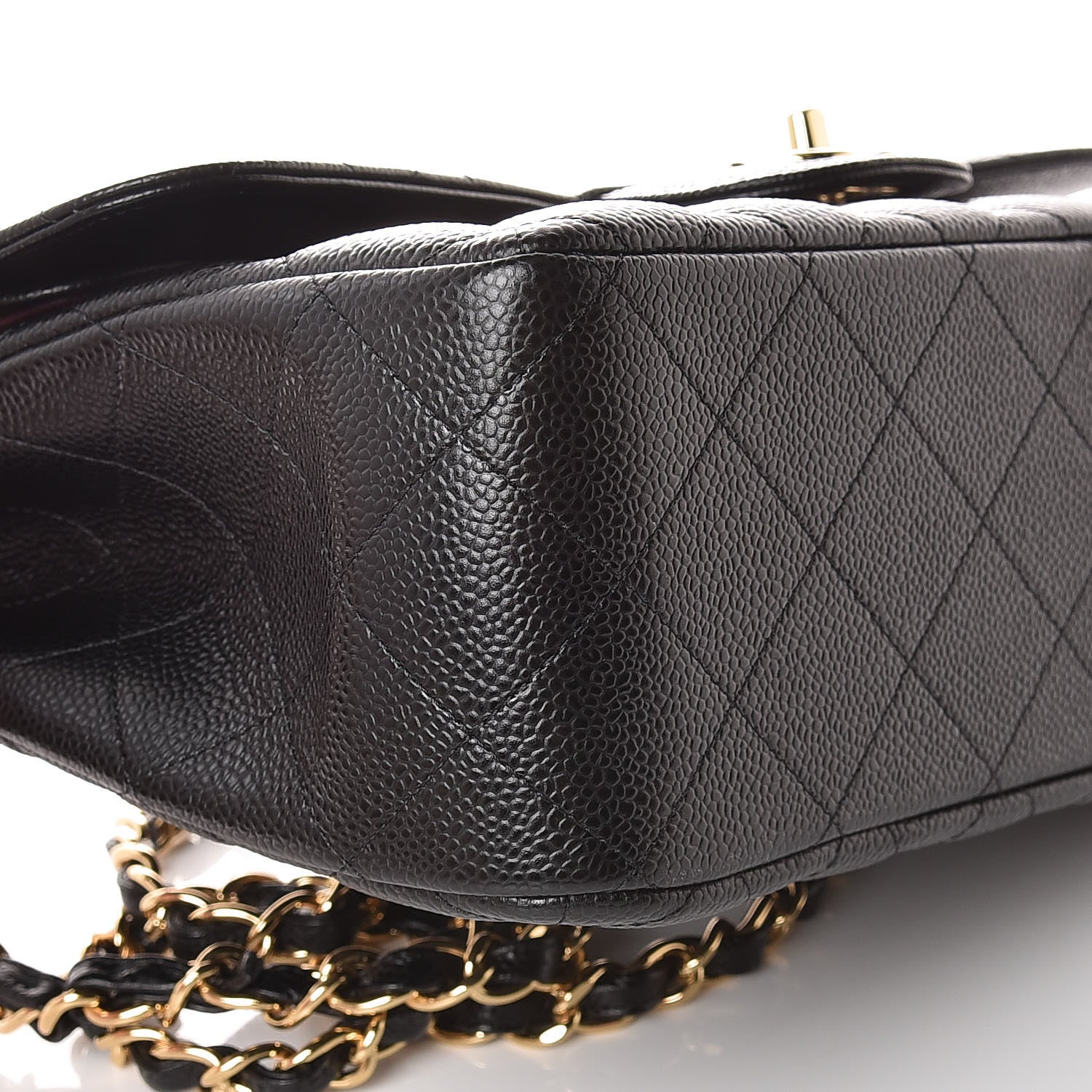 Chanel Caviar Quilted Jumbo Double Flap Black 9 of 10