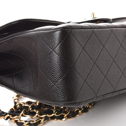 Chanel Caviar Quilted Jumbo Double Flap Black 9 of 10