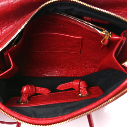 Balenciaga Agneau S Blanket Square Tote Rouge Brique 5 of 13