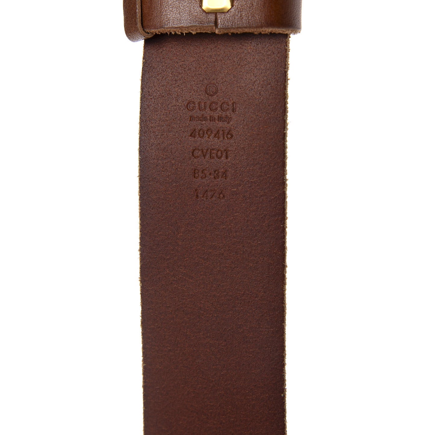 Faded Calfskin Double G 40mm Belt 85 34 Cuir