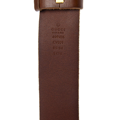 Gucci Faded Calfskin Double G 40mm Belt 85 34 Cuir 3 of 4