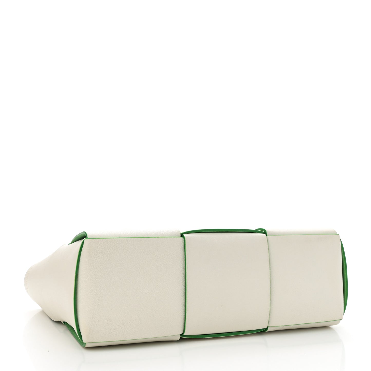 Nappa Maxi Intrecciato Medium Arco Tote White Parakeet