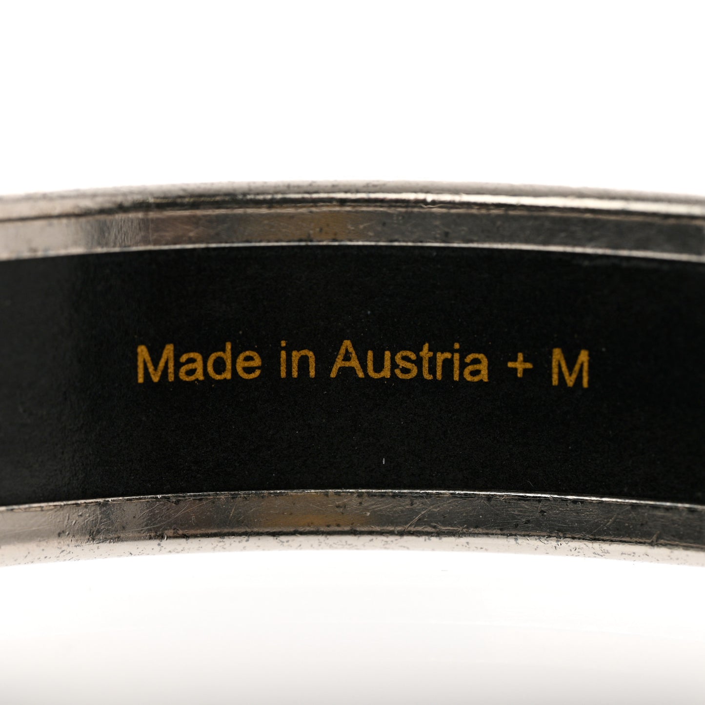 Enamel Printed Caleche Medium Bracelet 65 White