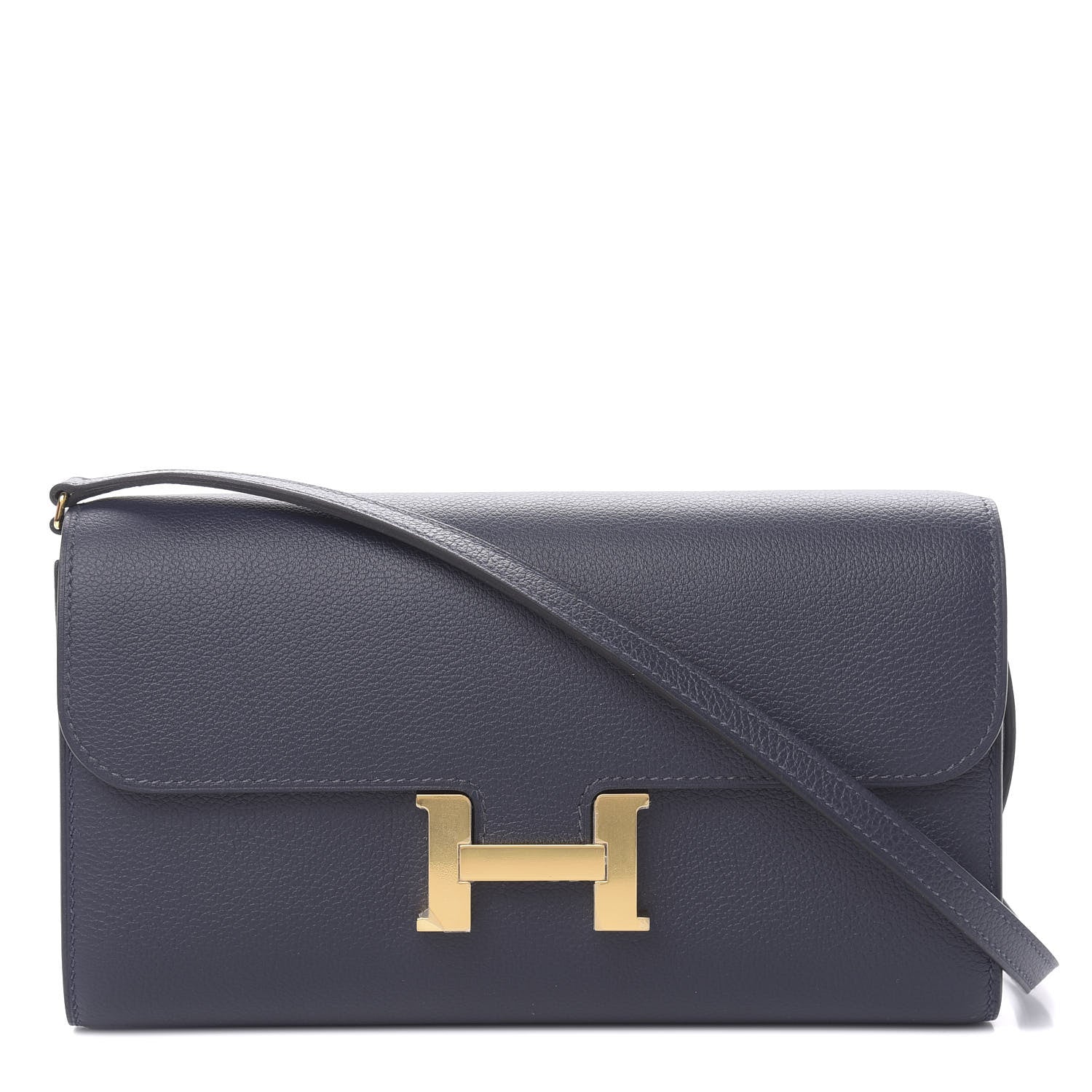Hermes Evercolor Constance Wallet To Go Bleu Nuit 1 of 10