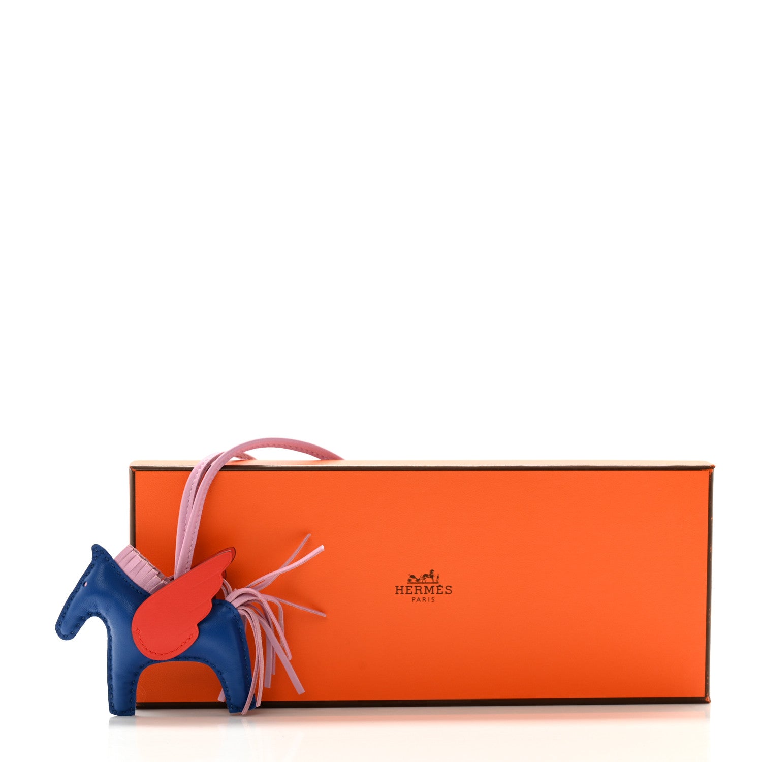 Hermes Milo Lambskin Grigri Rodeo Pegase Horse Bag Charm PM Bleu France Mauve Sylvestre Capucine 5 of 5