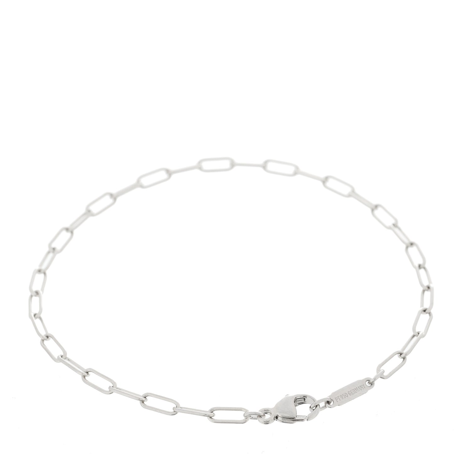 Platinum Chain Link Bracelet