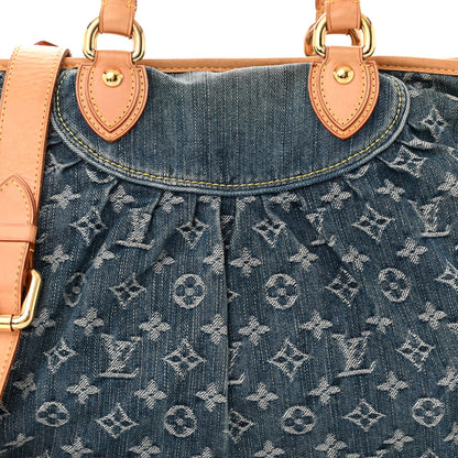 Louis Vuitton LOUIS VUITTON Denim Neo Cabby MM Blue 7 of 13