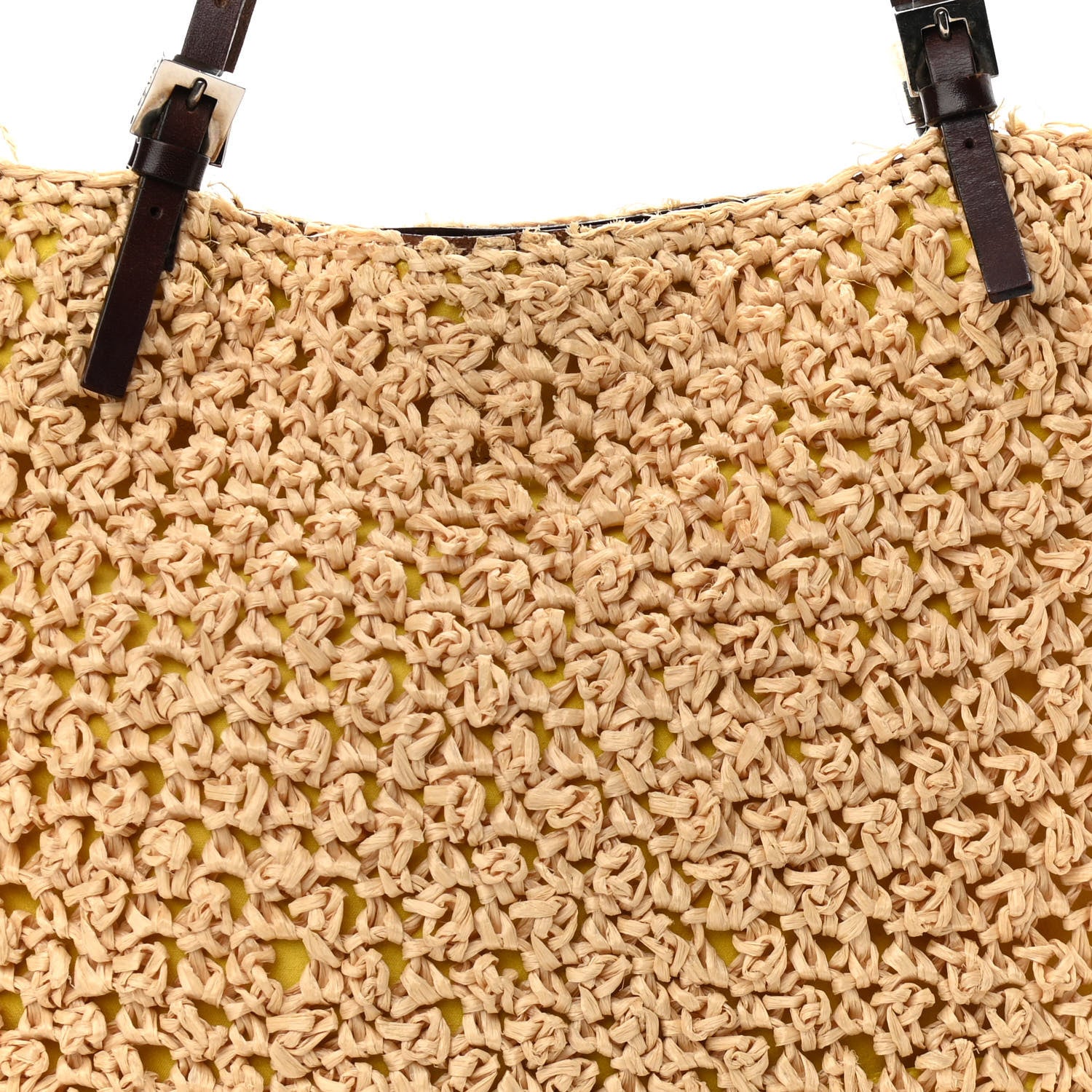 Fendi Raffia Calfskin Tote 7 of 12