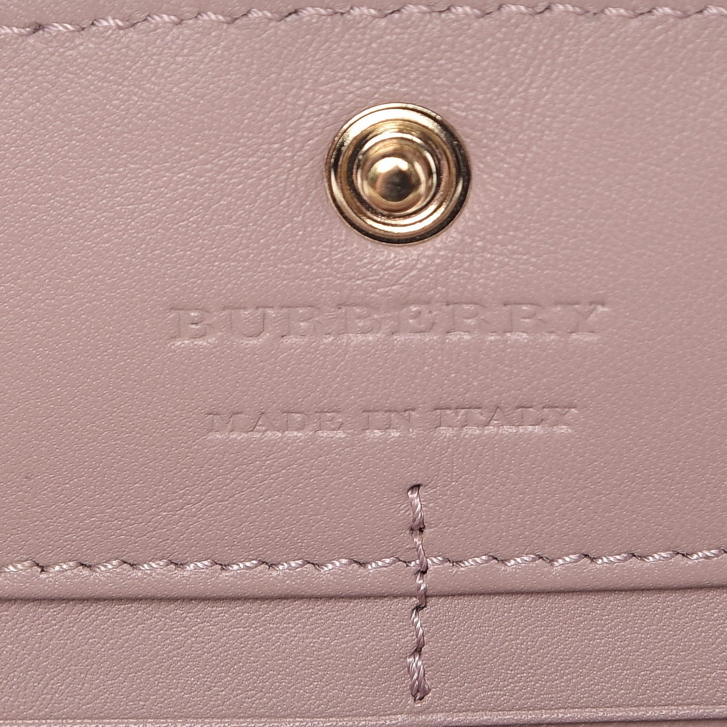 Calfskin House Check Porter Continental Wallet Pale Orchid