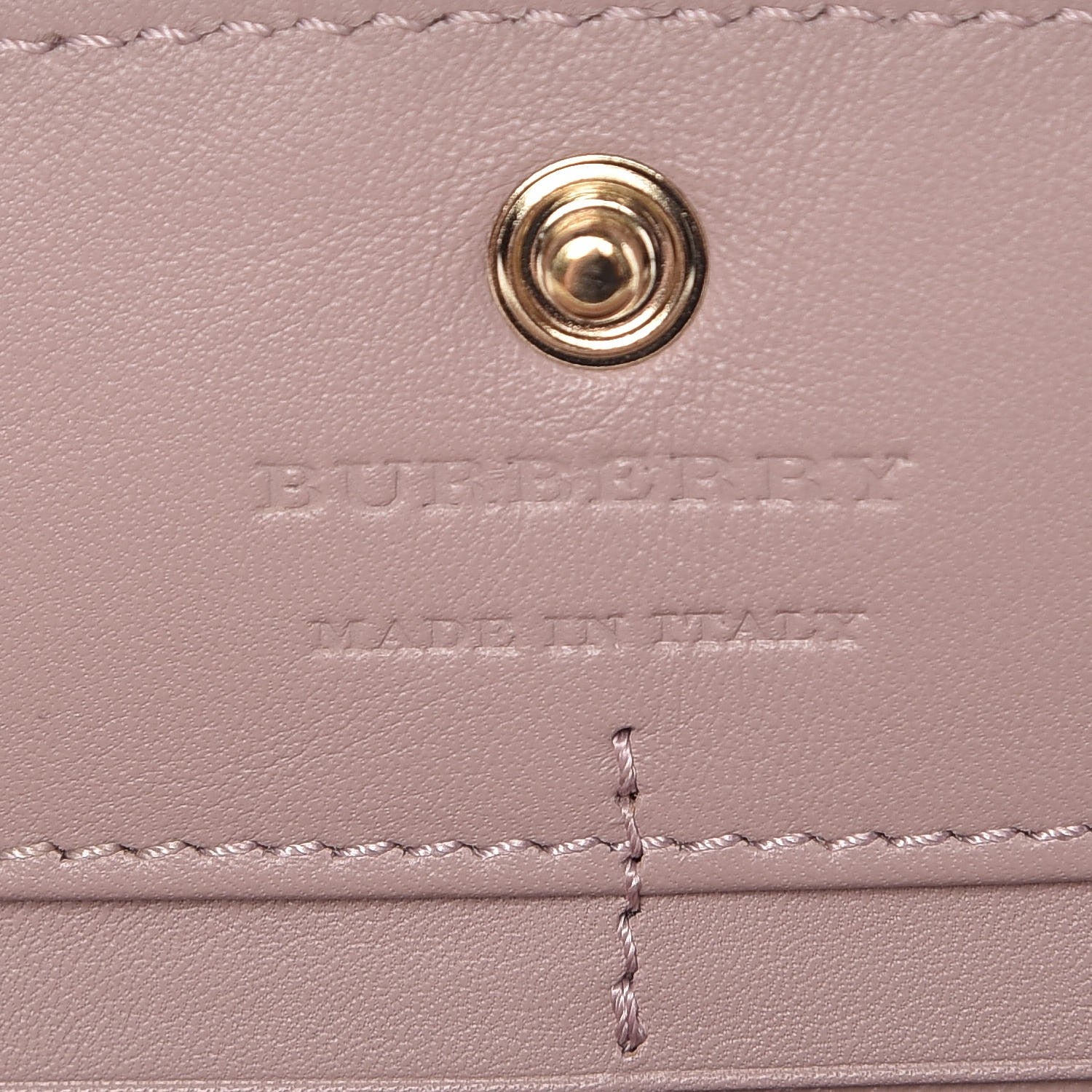 Burberry Calfskin House Check Porter Continental Wallet Pale Orchid 6 of 7