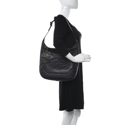 Chanel Caviar CC Hobo Black 2 of 11