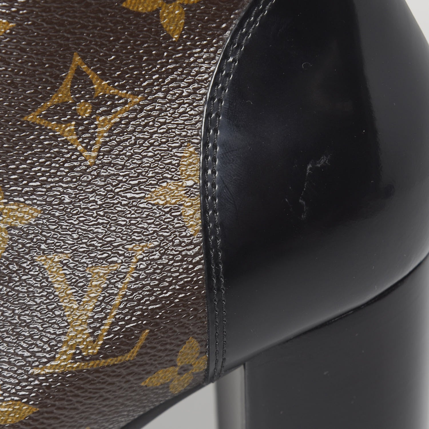 Louis Vuitton Patent Calfskin Monogram Star Trail Ankle Boots 41 Black 9 of 10