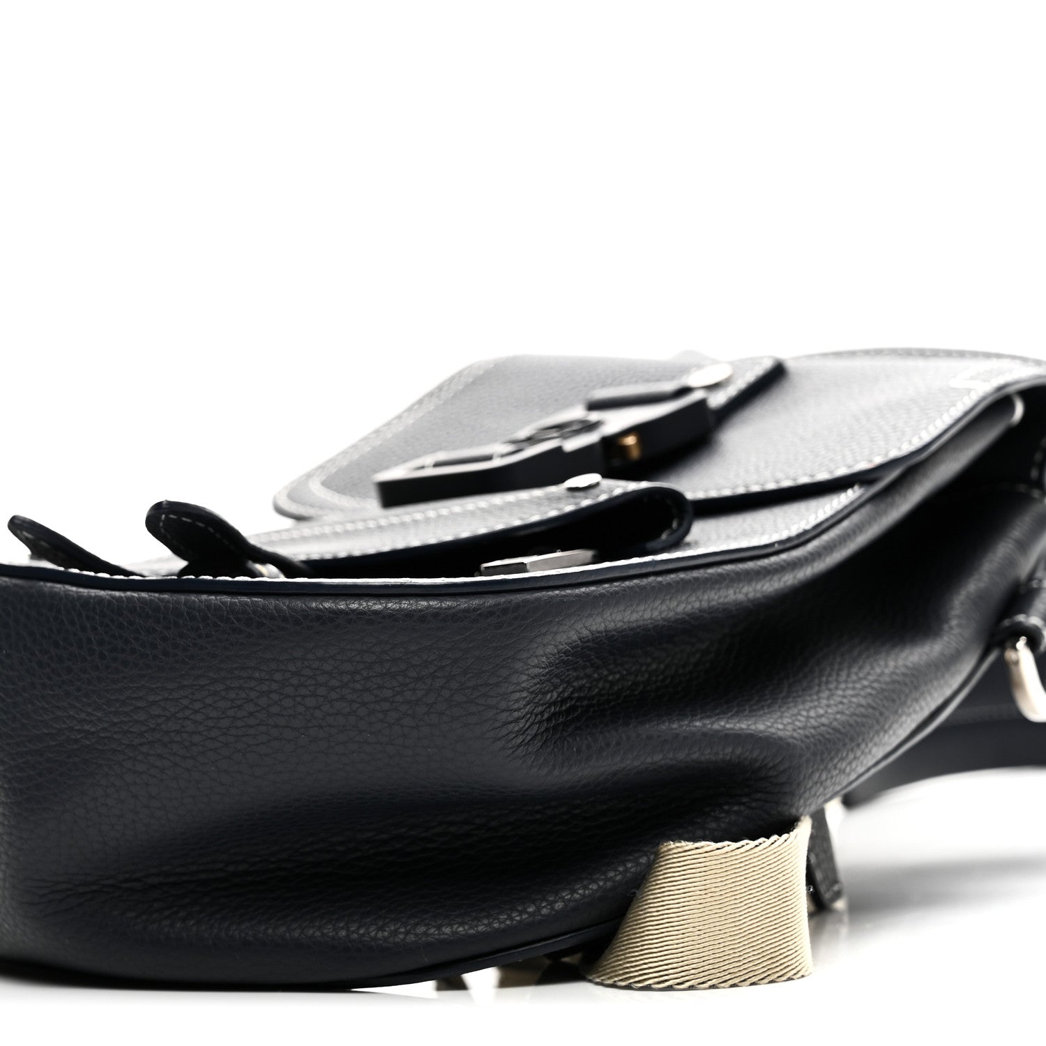 Christian Dior Grained Calfskin Mini Gallop Sling Bag Navy Blue 10 of 10