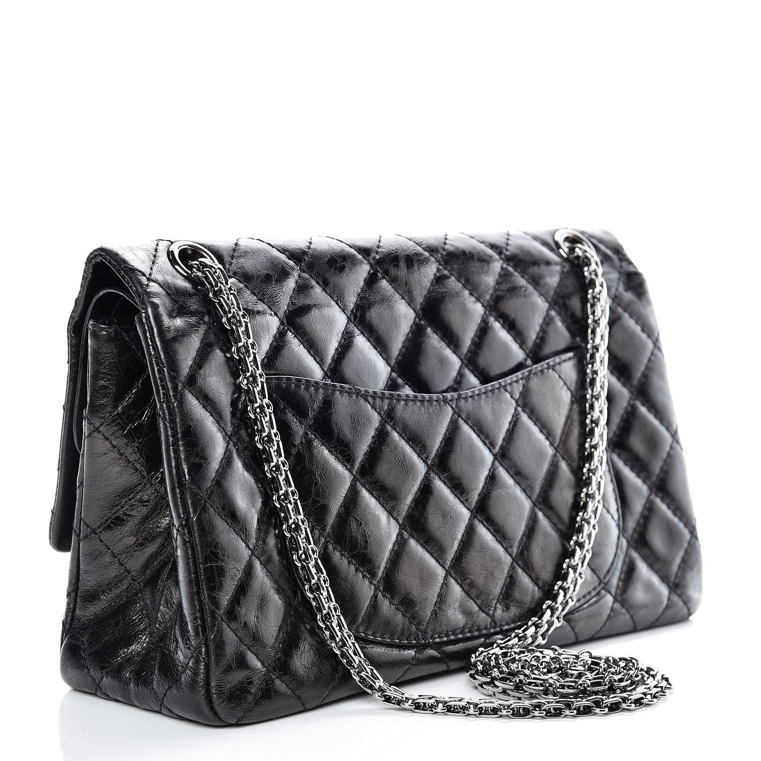 Chanel Metallic Aged Calfskin 2.55 Reissue 226 Flap Black 2 of 13