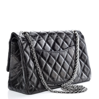 Chanel Metallic Aged Calfskin 2.55 Reissue 226 Flap Black 2 of 13