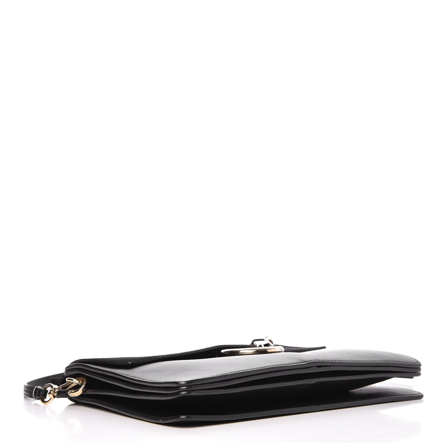 Chloe Suede Calfskin Medium Faye Shoulder Bag Black 4 of 9