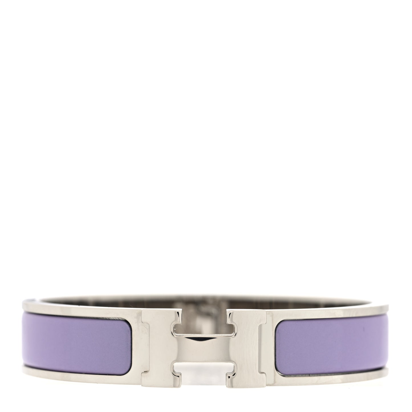 Enamel Narrow Clic Clac H Bracelet PM Parme