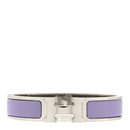 Hermes Enamel Narrow Clic Clac H Bracelet PM Parme 1 of 5