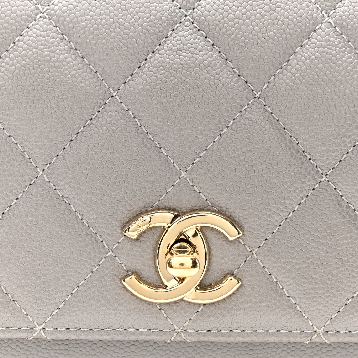 Chanel Caviar Quilted Medium Business Affinity Flap Grey 8 of 10