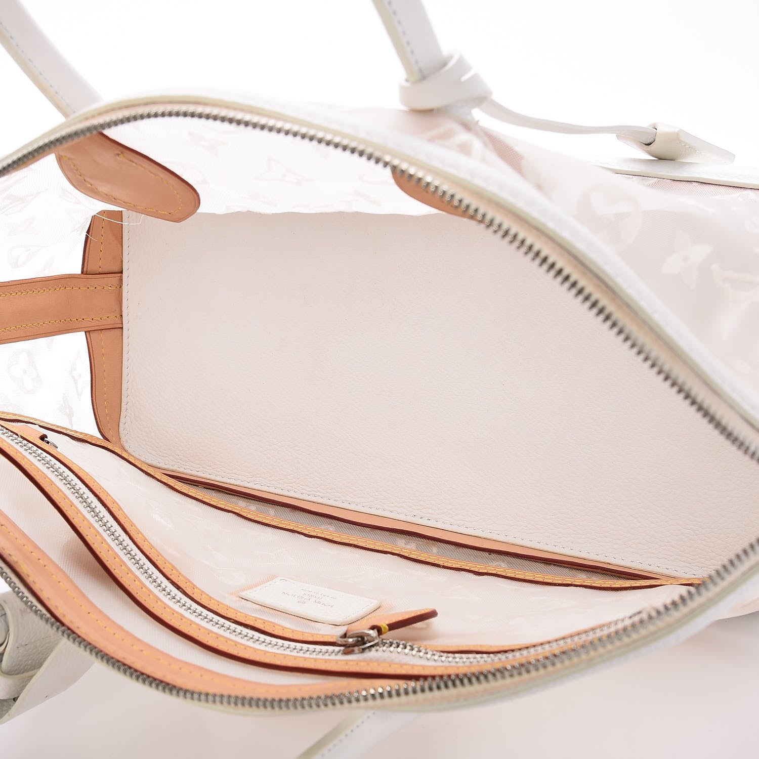 Louis Vuitton Monogram Transparence Lockit East-West White 5 of 10