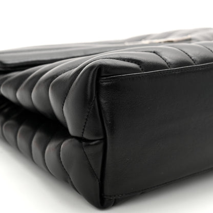 Saint Laurent Calfskin Y Quilted Monogram Medium Loulou Chain Satchel Black 11 of 16