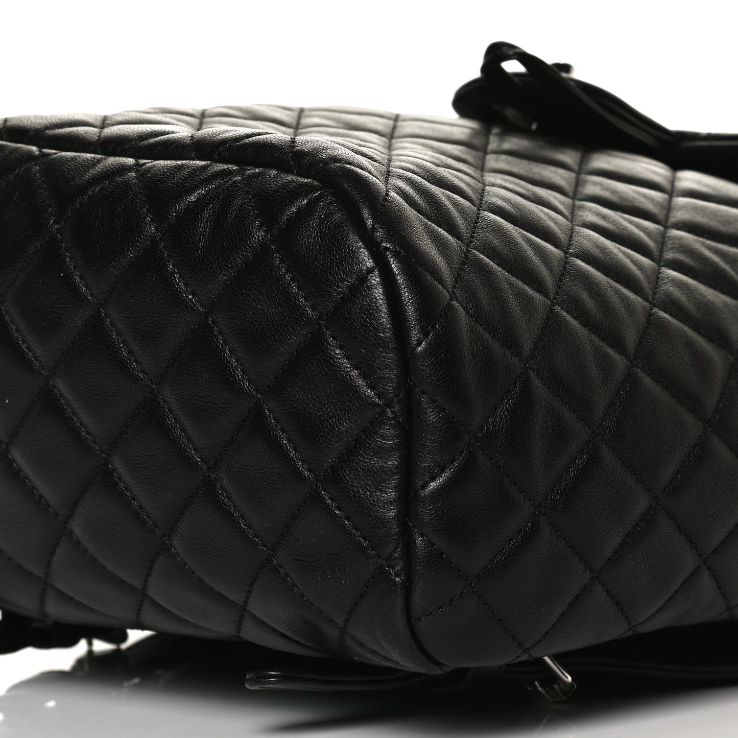 Calfskin Quilted Small Urban Spirit Backpack Black