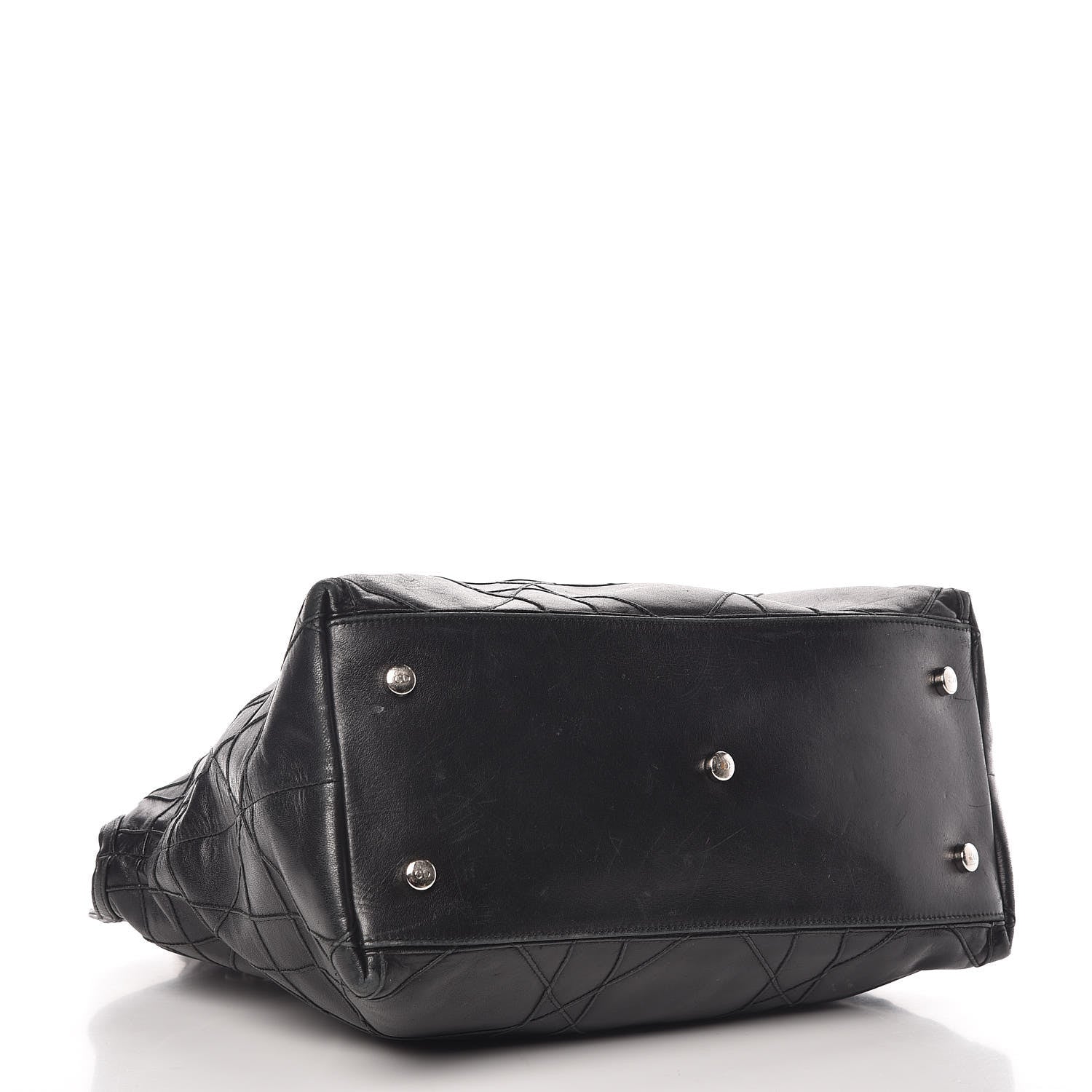 Christian Dior Lambskin Cannage Medium Granville Tote Black 4 of 16