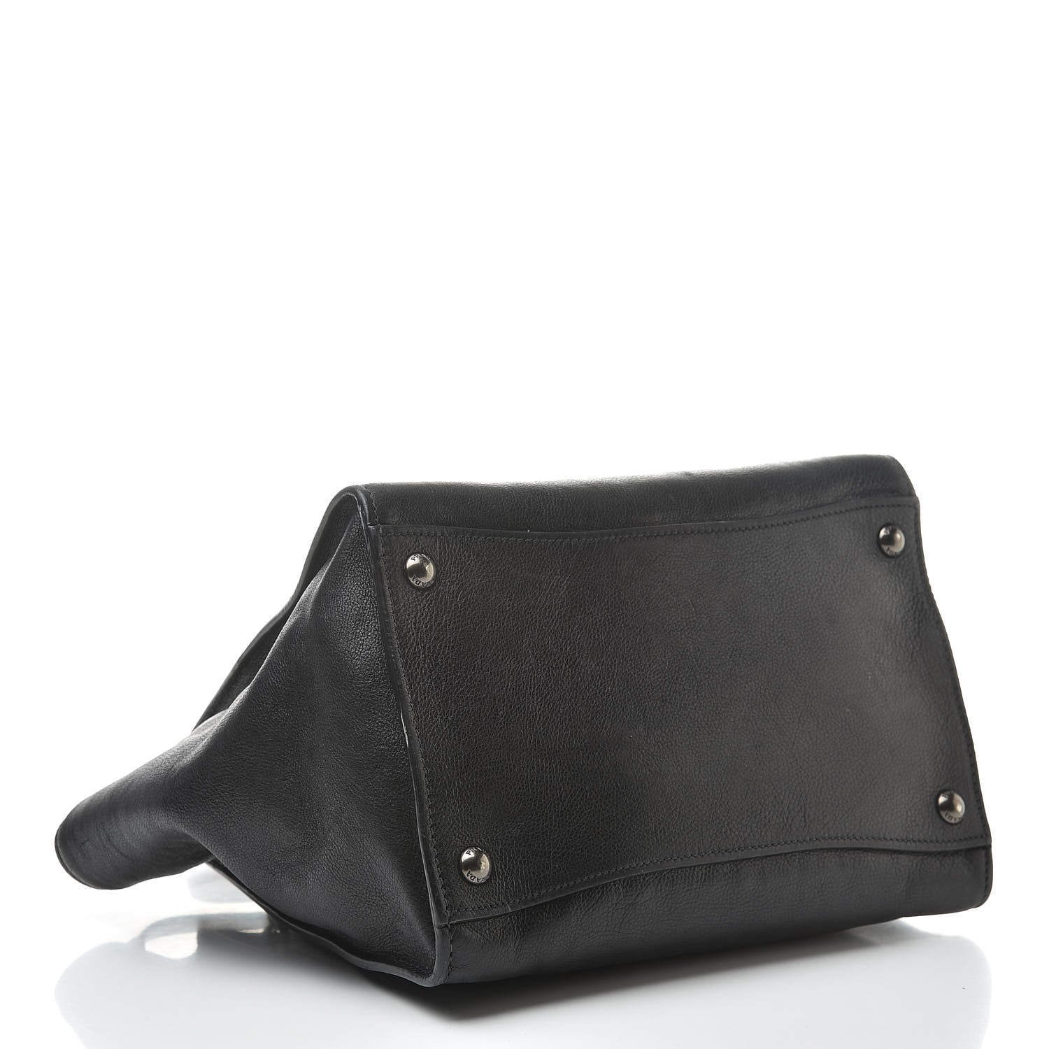 Prada Glace Calf Small Twin Pocket Tote Black 4 of 25