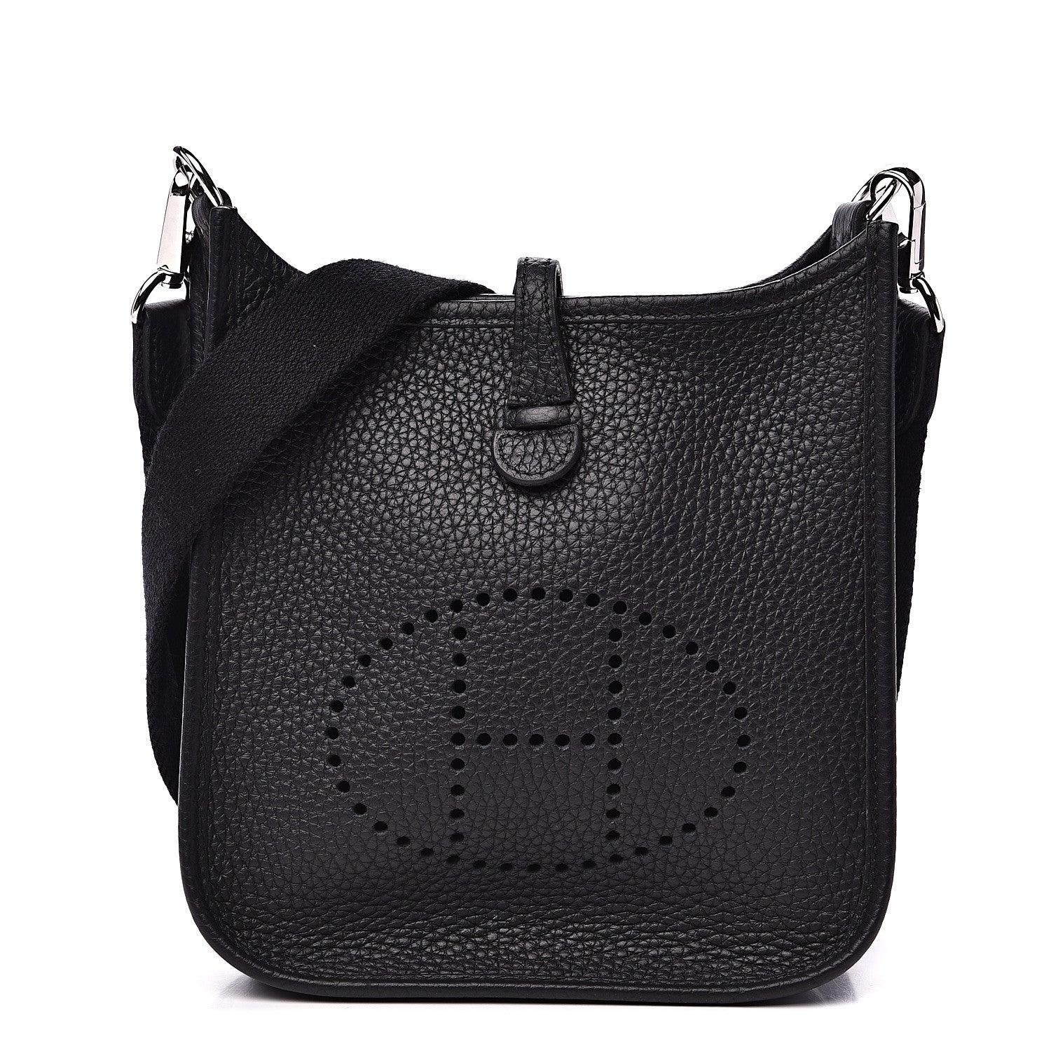 Hermes Taurillon Clemence Evelyne TPM Black 1 of 9