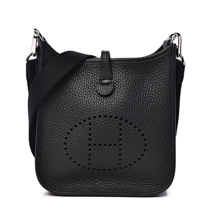 Hermes Taurillon Clemence Evelyne TPM Black 1 of 9