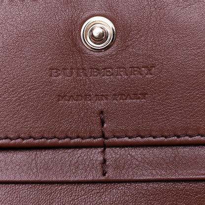 Burberry Grainy Calfskin House Check Continental Wallet Tan 8 of 9